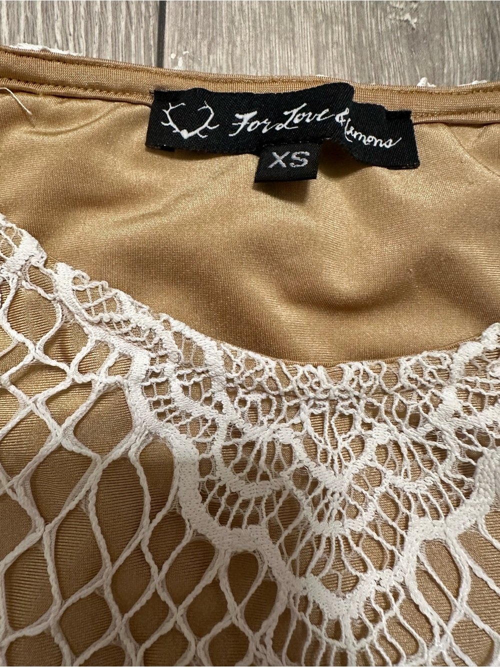 For Love And Lemons White  Lace Crop Top - Picture 3 of 5